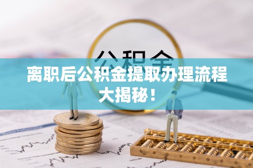 醴陵离职后公积金提取办理流程大揭秘！
